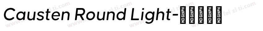 Causten Round Light字体转换